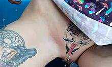 nastya fox fucks herself with dildo, clips clit and nipples