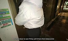 little cutie leaves with a new fan she just met.