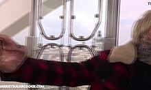 super hot spanish teen has sensual sex with friend at night, her brunette body moaning softly