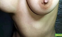 Cuckold boyfriend swallows cum into girlfriend's pussy