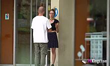 yo, meet this sexy italian student getting banged for us in public!