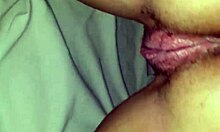 Late night wet pussy close-up with black latina cock