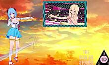 i accidentally sucked mei hatsume's monster cock in koikatsu hentai while shoto todoroki watched the cumshot.