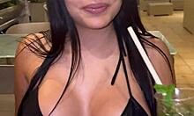 Asian Pornstar Squirts and Gets Filled with Cum Outdoors