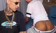 Brazilian teen teaches gossipy neighbor lesson with hard anal fuck