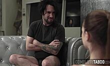 Taboo teen feels intense pleasure from extreme cum facial fetish.