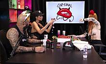 I test the product on my tits with my friend