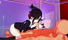 kaguya shinomiya and chika fujiwara get intense 3p creampie with old man in hentai