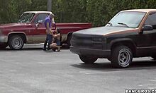 i watched this latina suck dick in the parking lot