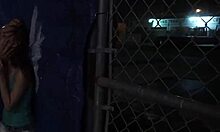 Anya Olsen Shakes Rough in Outdoor Public Webcam Domination!