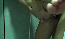 Latina Wife Shakes Ass in Shower for Husband's Friend Bareback!