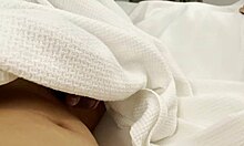 My stepsister gives handjob while i watch tv