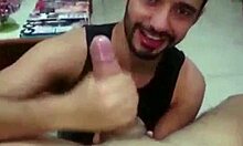 marcos goiano giving blowjob to huge cock