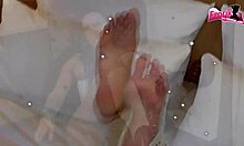 crazy german bitch masturbates with a stinking dildo in that blooper accident