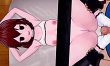 girlfriend wants more exercise in bed with cum