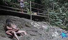 karina hits the trail and rides a stranger's cock in public dogging! wild cuckold vibes 🔥