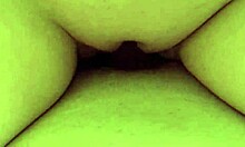 this 18yo teen 18+ rides and gets creampied in homemade video