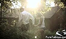 gorgeous teen stepdaughter gets creampied