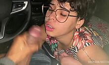 Uber girl pays ride with blowjob