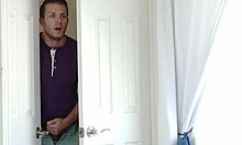 Taboo Trio: Slut Babes Take Turns with Stepbro's Monster Cock. Voyeur Watches the Intense Group Action.