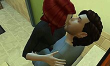 the sims 4 home bathroom sex with deepthroat bent over redhead cunilingus doggystyle assfucking couple muff diving anal