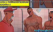 i'm watchin' basketball players fuckin' in the locker room after trainin' with big black cocks