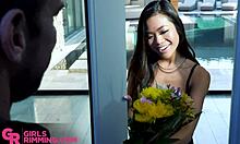 Girlsrimming - Petite Teen Asian Vina Sky Rimming Johny Castle! How Wild Is That?