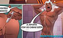 i'm watchin' basketball players fuckin' in the locker room after trainin' with big black cocks