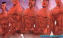 i'm watchin' basketball players fuckin' in the locker room after trainin' with big black cocks