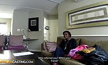Black babe in homemade audition