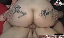 Deutsche curvy mature housewife gets filled in amateur gangbang