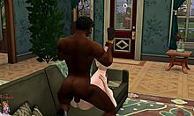 Gay threesome with monster cocks and anal