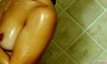 i love watching this super cute brunette teen in a hot shower