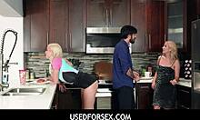 Big tits blonde stepsister plays video games with stepbrother, getting used for sex.