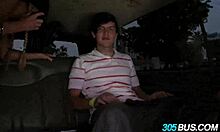 Pornstar Phoenix Marie works a public outdoor deal