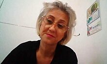 Blonde milf in lingerie gets raw pounding in amateur clip.