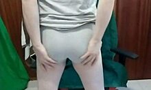 Gay Man Masturbates With Chair.