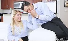 Big Booty Teen 18+ Fucking And Gobbling Cock