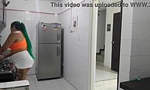 Colombian Maid Sucks Me While Touching Herself