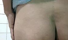 post-shower relaxation moment