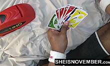 msnovember ebonypussy ripped open by roughbbc while ridingpov young 18+ black girl pressured to ride his big dick after spanking her ass hard on sheisnovember