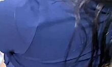 Quick Bathroom Encounter After Meeting at Party in Disco