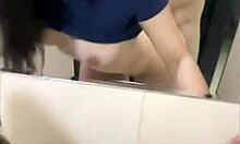 Quick Bathroom Encounter After Meeting at Party in Disco