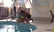 Black4k huge dick of black man makes slender white chick horny with blowjob