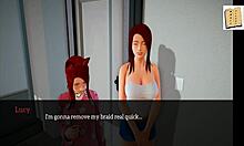 My new family 32 explores a cartoon game world