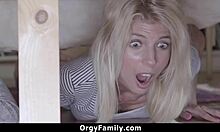 Creep Stepbro Fucks Under Bed Stuck Stepsisters In Intense Group Session