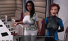 stranded in space, she becomes the master's apprentice with huge tits