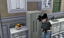 Yo, this Dragon Ball hentai with Chichi getting trained by Roshi is wild stuff!