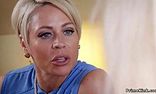 Step mom teams up with teen 18+ for kinky bondage. They get banged and facialized hard.