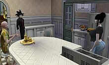 Yo, this Dragon Ball hentai with Chichi getting trained by Roshi is wild stuff!